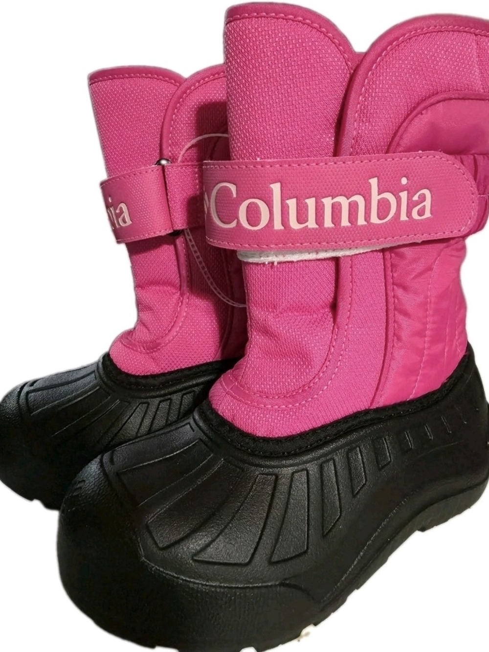 Columbia Kids Pink and Black Waterproof Winter Boots